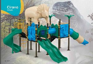 Cirano Dinosaur Collection Playground Slide and Swing Set