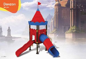 Donzon Castle Collection Playground Slide and Swing Set