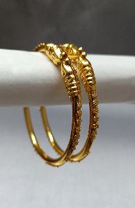 Gold Platted Hathi Mundi Bangles