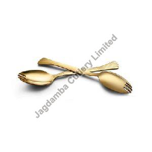 6 Pcs Gold Spork