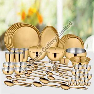 60 Pcs Gold Dinner Set