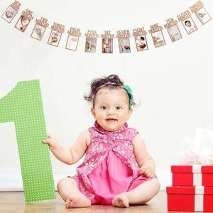 12 Month Happy Birthday Photo Banner