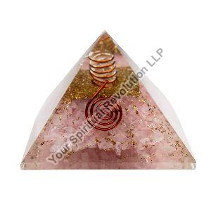 Rose Quartz Crystal Orgone Pyramid