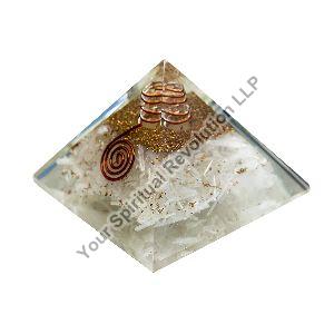Selenite Orgone Pyramid Crystal