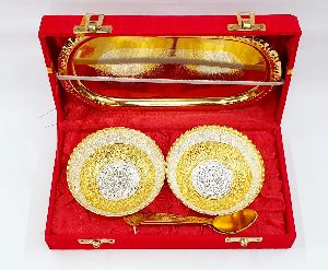 Gold plating bowl set
