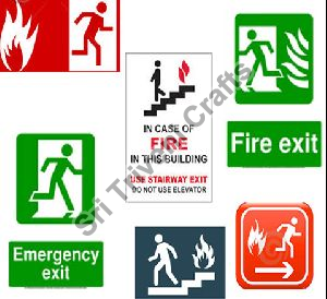 Fire Exit Sign Sticker
