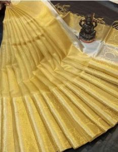 Zari Border Banarasi Tissue Silk Saree