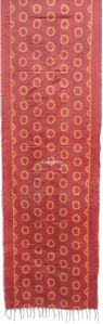 Carrot Red Contemporary Odisha Handloom Silk Stole