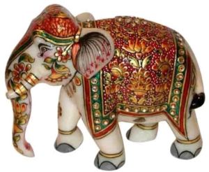 Marble Elephant Statue