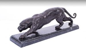 Marble Leopard Statue