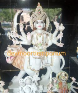 Marble Maa Durga Statue