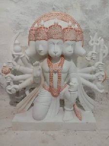 Marble Panchmukhi Hanuman Ji Statue