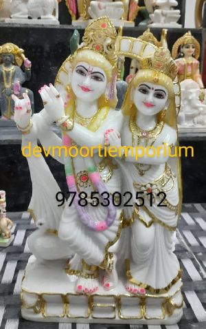 Marble Radha Krishna Statue