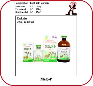 MELOXICAM WITH PARACETAMOL INJECTION MELO-P