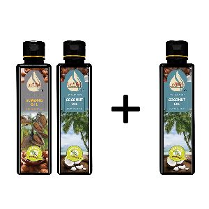 Pure Cold Pressed Oil Combo (Almond and Coconut)-200ml