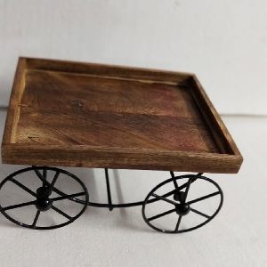 Wooden Trolley Tray
