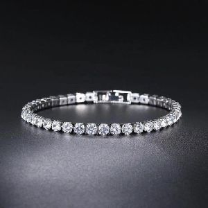Real Tennis Diamond Bracelet
