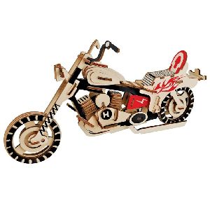 Laser Cut Wooden Toy Motorcycle