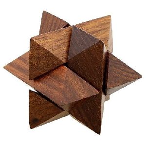 Wooden Puzzle 3D Interlocking Block