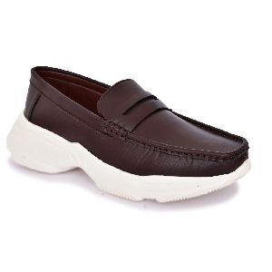 Mens Brown Moccasin Shoes