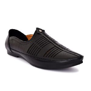 Men's Black Nagra Loafer Shoes