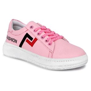 Neoron Ladies Pink Canvas Shoes