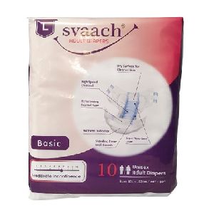 Svaach Basic Adult Diaper Large 10 pcs