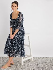 Smocked Midi Dress