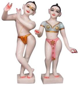 Marble Radha Krishna Statue