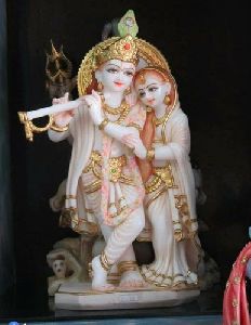 Marble Jugal Jodi Statue