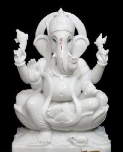 Marble Lord Ganesha White Statue