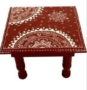 Brown Wooden Chowki