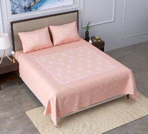 Jaipuri Sanganeri 390 TC Cotton King Printed Bedsheet