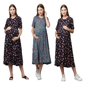 MomToBe women maternity nursing dress