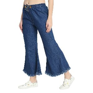 Ladies Denim Palazzo