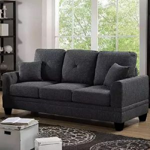 Sofa Set 3+2 In Dark Grey Color