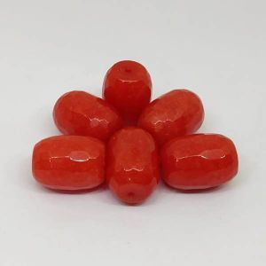 Agate Barrel Beads