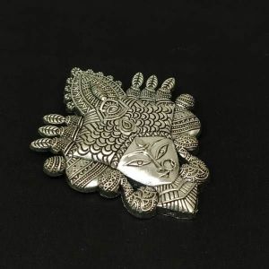 Antique Silver Durga Maa Pendant