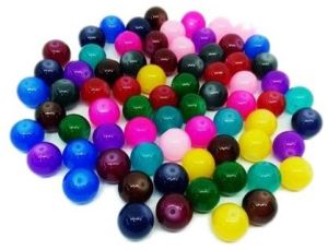 assorted glass beads