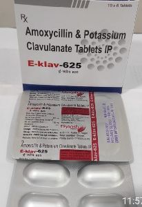 Amoxycillin + Potassium Clavulanate Tablets 625mg