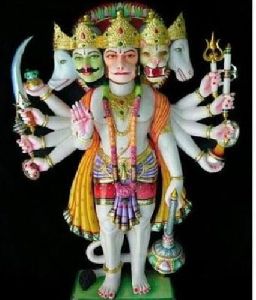 3 Feet Marble Hanuman Statue