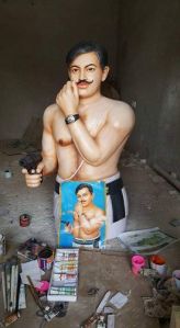 Marble Chandrashekhar Azad Bust