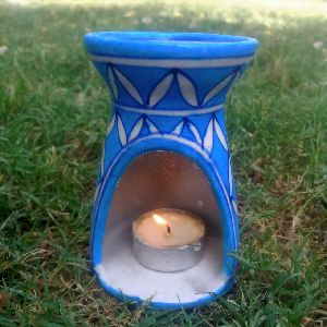 Blue Pottery T-Light Candle DTLC-006