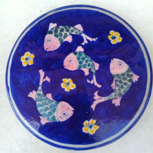 BPHP-001 Blue Pottery Hot Plates