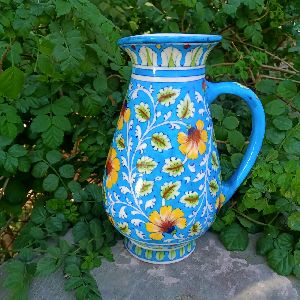 Blue Pottery Jug JU-004