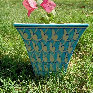 Blue Pottery Planter BPP-006