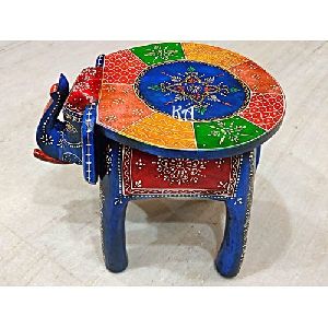 wooden elephant stool