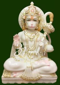 Marble Bajrangbali Statue