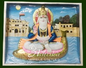 Marble Jhulelal Statue