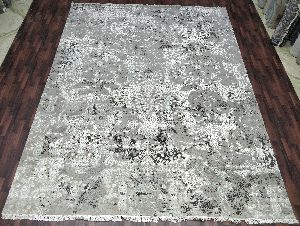 Grey Mist Modern Art Carpet